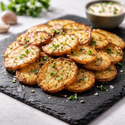 Crispy potato slices