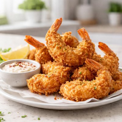 Crispy prawns