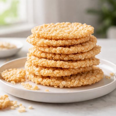 Crispy rice crackers