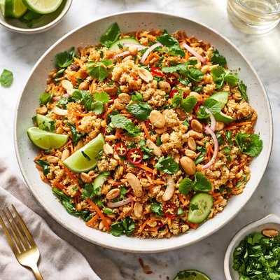 Crispy rice salad