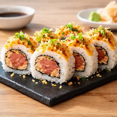 Crispy spicy tuna roll