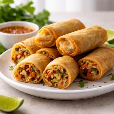 Crispy veggie spring roll