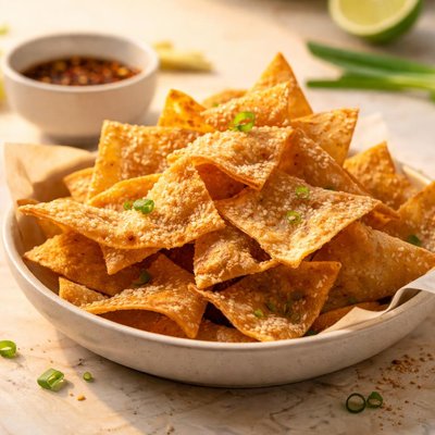 Crispy wonton chips