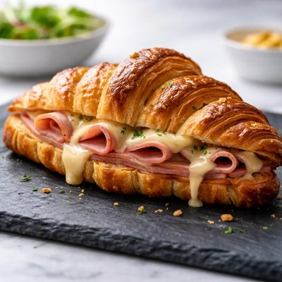 Croissant au jambon
