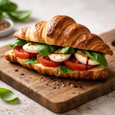 Croissant caprese