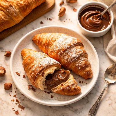 Croissant nutella