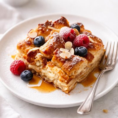 Croissant pudding