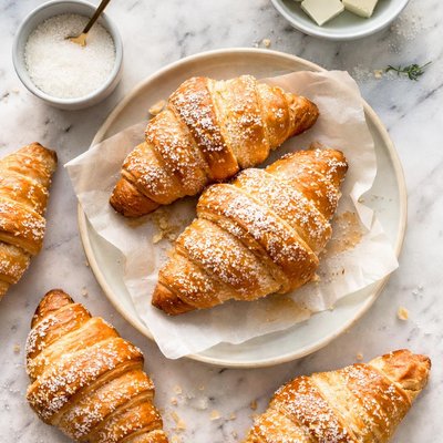 Croissant suiker