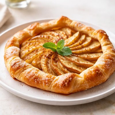 Crostata di mela con pasta sfoglia