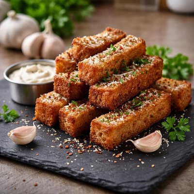 Croutons with garlic