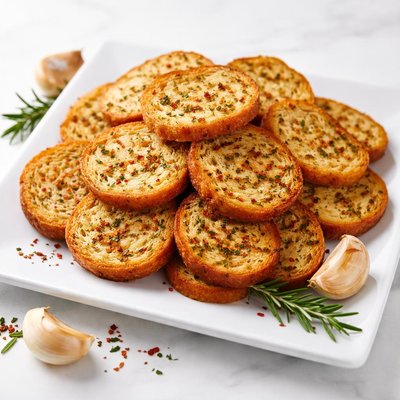 Croztini roast garlic and italian herb