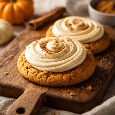 Crumbl pumpkin cake cookie