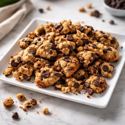 Crumbled cookies
