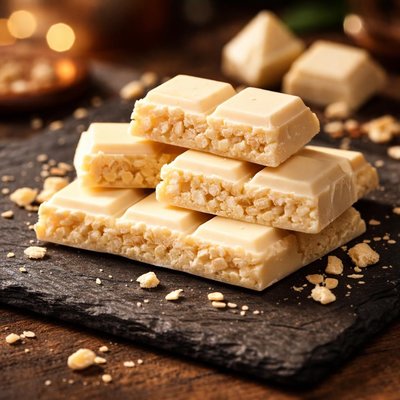 Crunch white chocolate