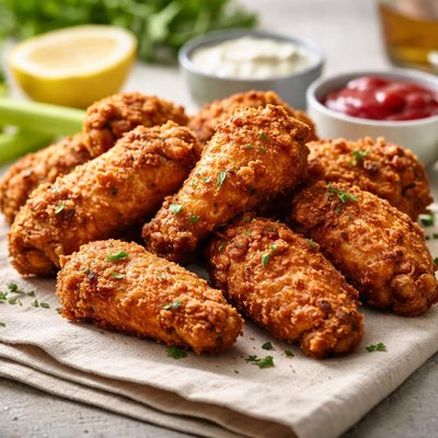 Crunchy chicken wings