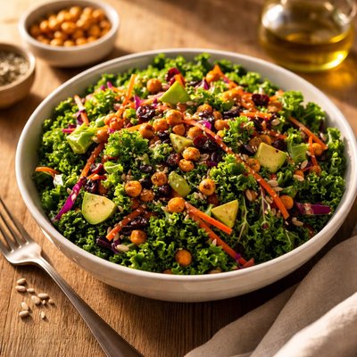 Crunchy kale salad