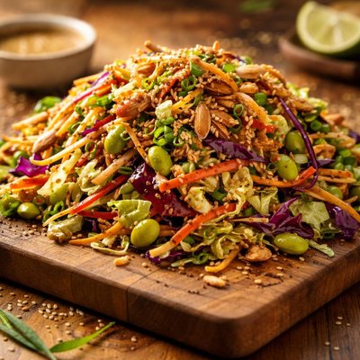 Crunchy miso salad