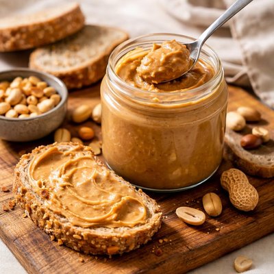 Crunchy organic peanut butter