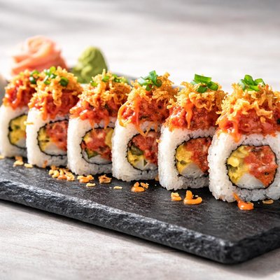 Crunchy spicy tuna roll fuji hana