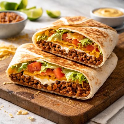 Crunchy taco wrap taco bell