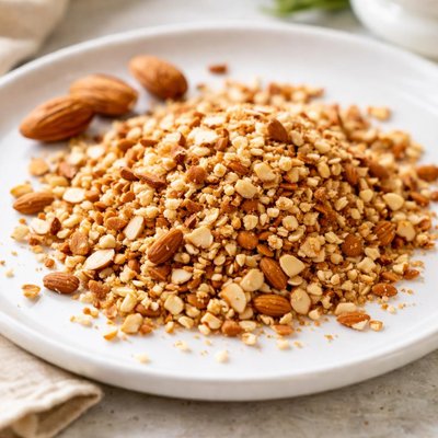 Crushed almonds