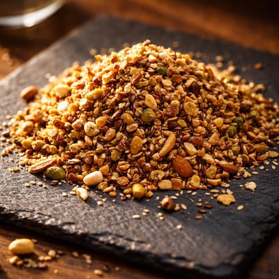 Crushed nuts and seeds