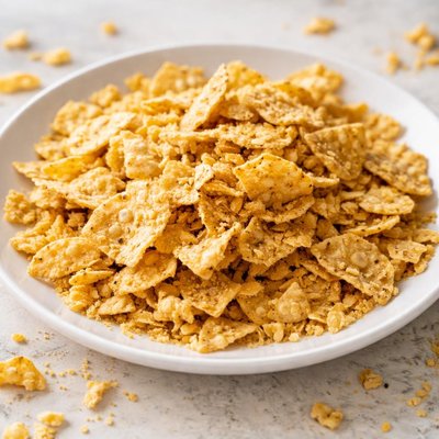 Crushed tortilla chips