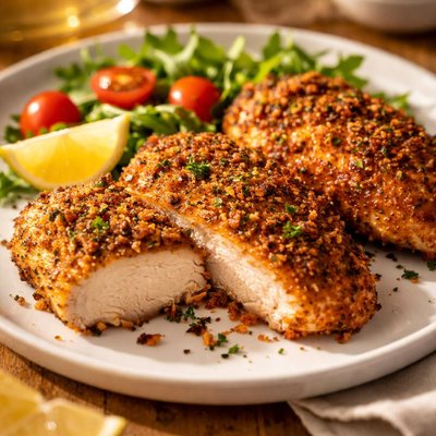 Crusted chicken