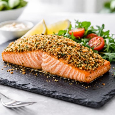 Crusted salmon