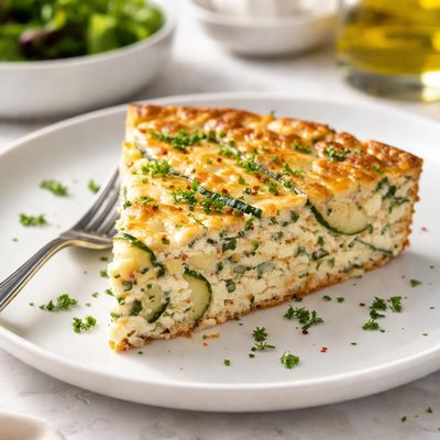 Crustless zucchini quiche
