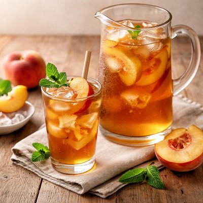 Crystal light peach iced tea