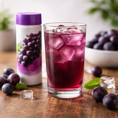 Crystal light with caffeine grape