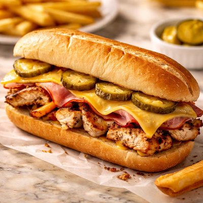 Cuban chicken sandwich