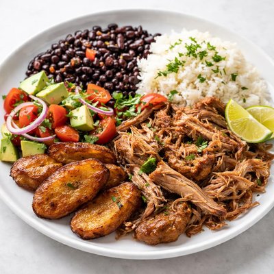 Cuban pork platter