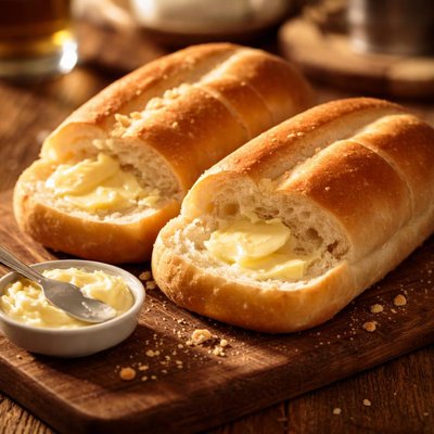 Cuban roll with butter