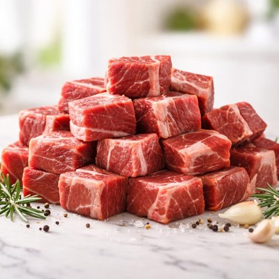 Cubed boneless flanken