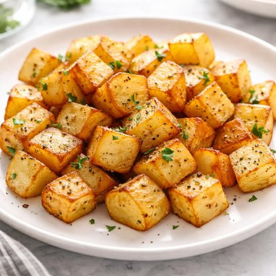 Cubed potatoes