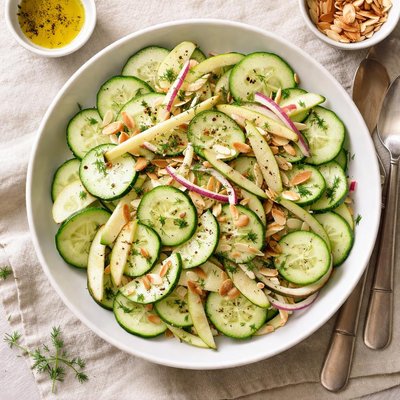 Cucumber and apple salad