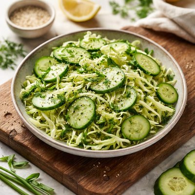 Cucumber and cabbage  salad
