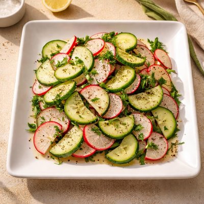 Cucumber and rafeel  salad