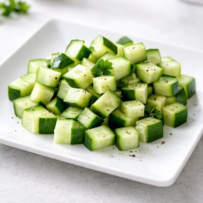 Cucumber cubes