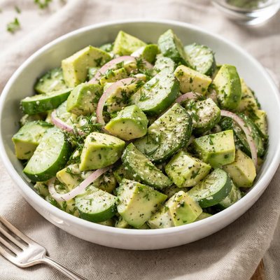Cucumber dill avocado side dish