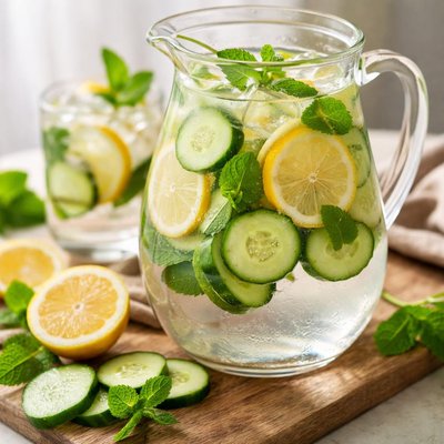 Cucumber lemon water