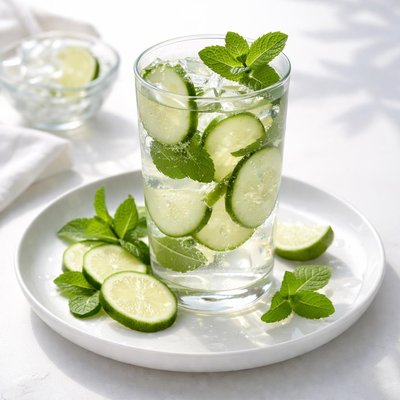 Cucumber mint water
