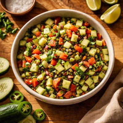 Cucumber pico de gallo