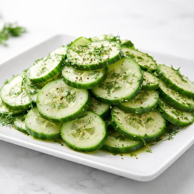Cucumber salad with dill