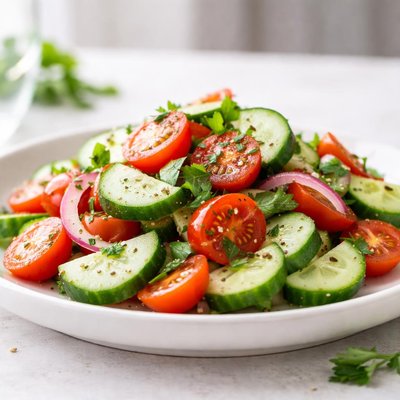 Cucumber tomatoe salad