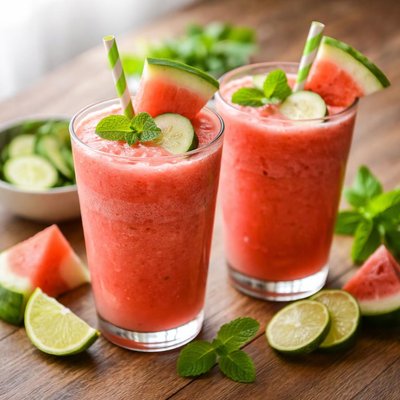 Cucumber watermelon smoothie