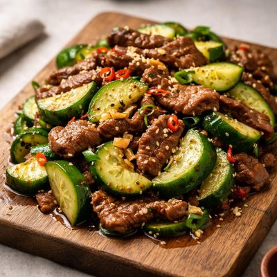 Cucumber with beef