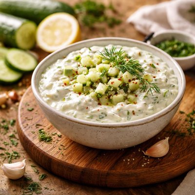 Cucumber with joghurt